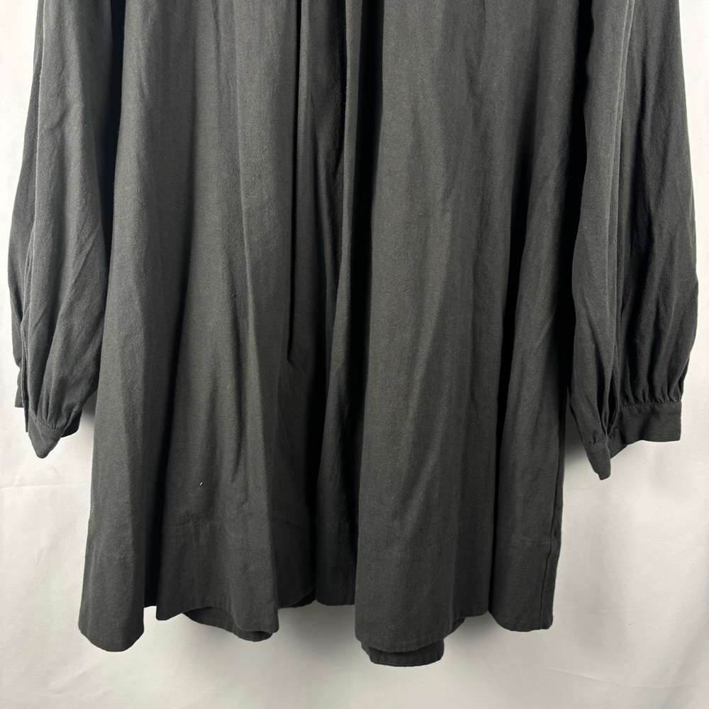 NWT Free People Women’s Charcoal Gray Long Sleeve Dress, Oversized Boho, Large - Picture 11 of 15